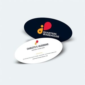 Oval Business Cards - Image 4