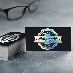 Gold and Silver Raised Foil Velvet Business Cards - Image 6
