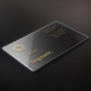 Transparent Frosted or Clear Plastic Cards - Image 5
