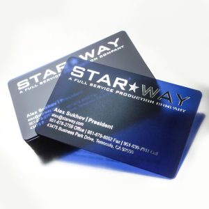 Transparent Frosted or Clear Plastic Cards - Image 6