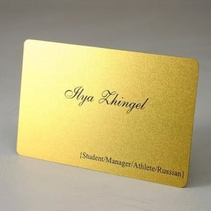 Metallic Gold or Silver Plastic Cards - Image 2